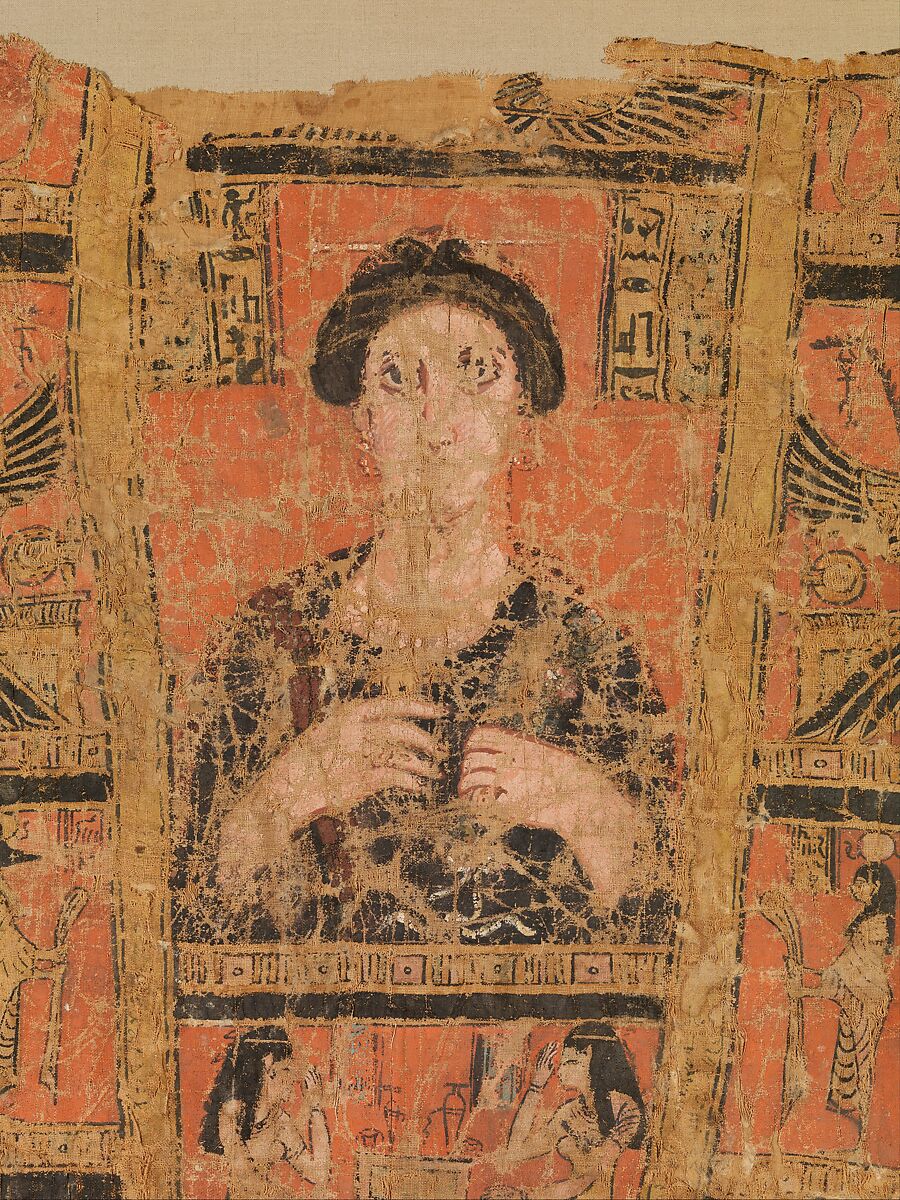 Shroud, Linen, paint