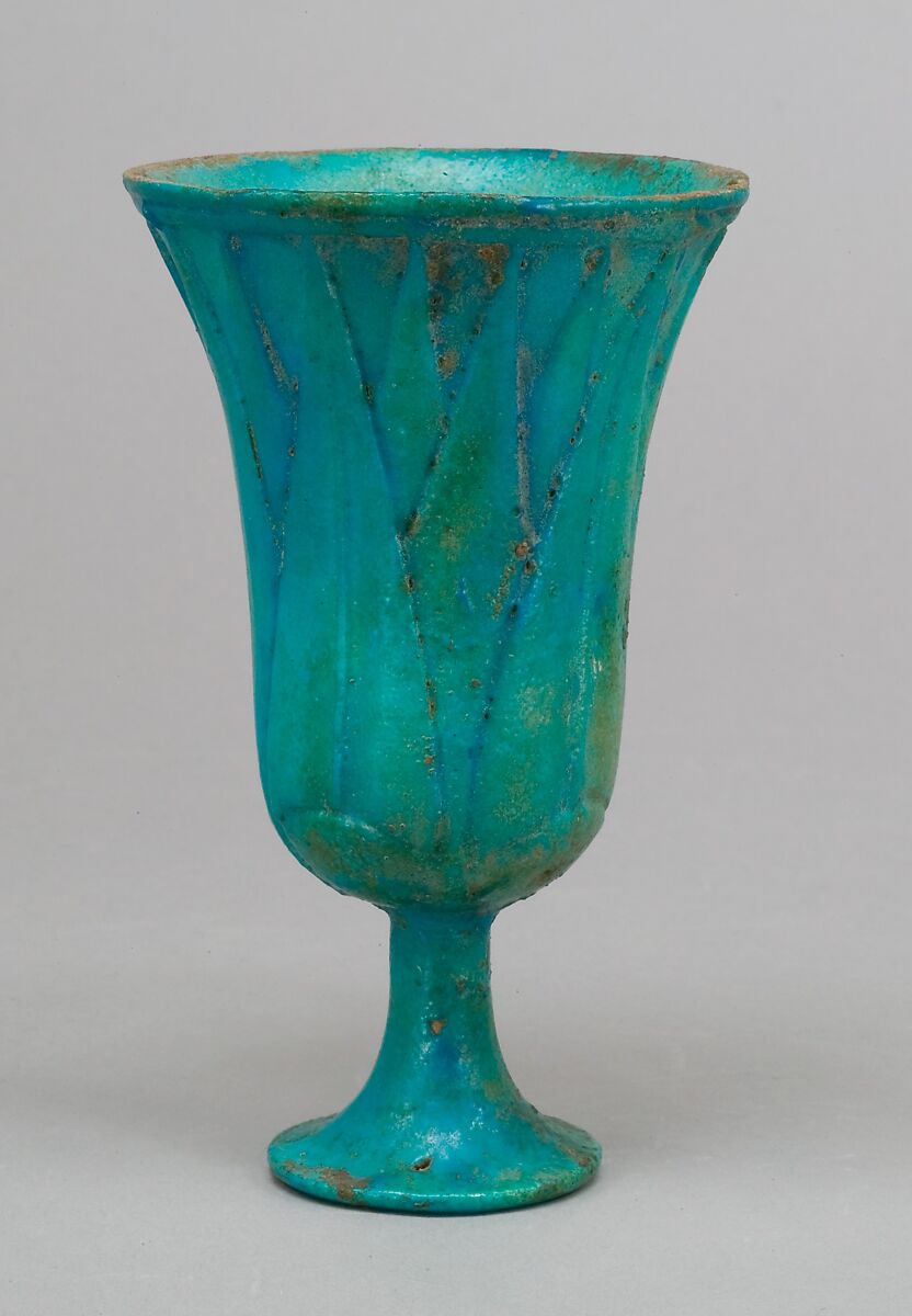 Lotiform Cup, Faience