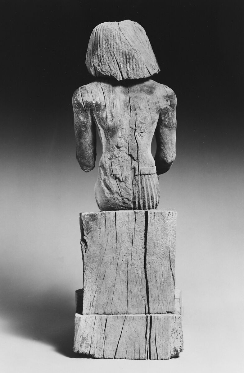 Sitting Statue of Kaemsenu (?), Wood