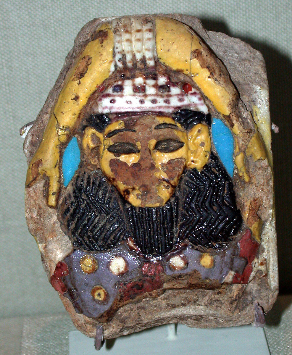 Wall Tile Depicting an Asian Captive, Faience