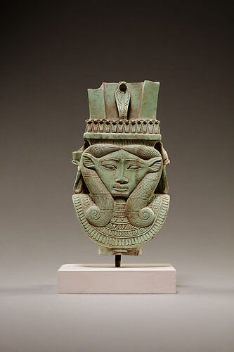 Sistrum fragment in the shape of a Hathor head