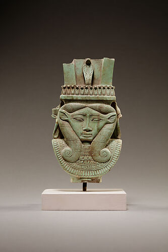 Sistrum fragment in the shape of a Hathor head