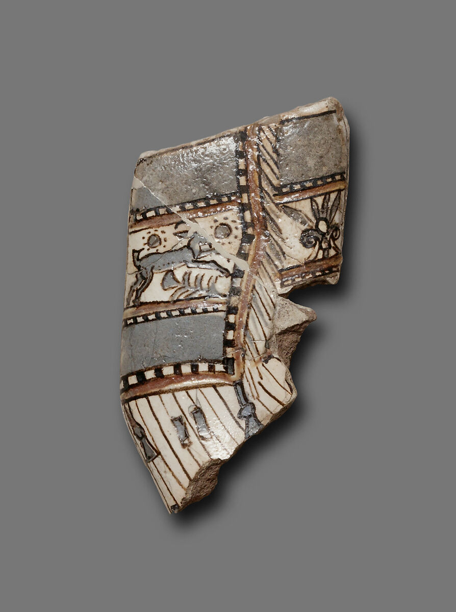 Tile Inlay from the Palace of Ramesses II, Captives of Non-Semitic Northern Peoples, Faience 