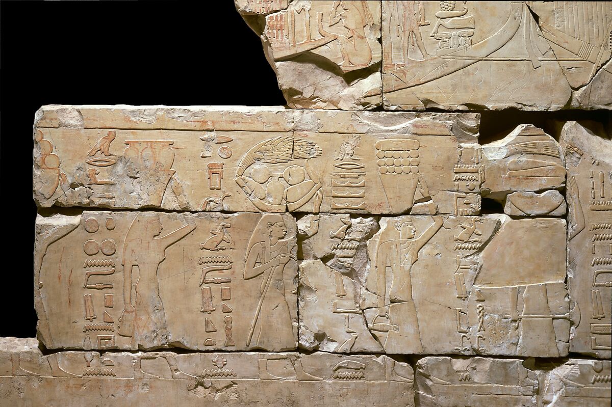 Relief from the Tomb of Nespekashuty, Limestone, paint