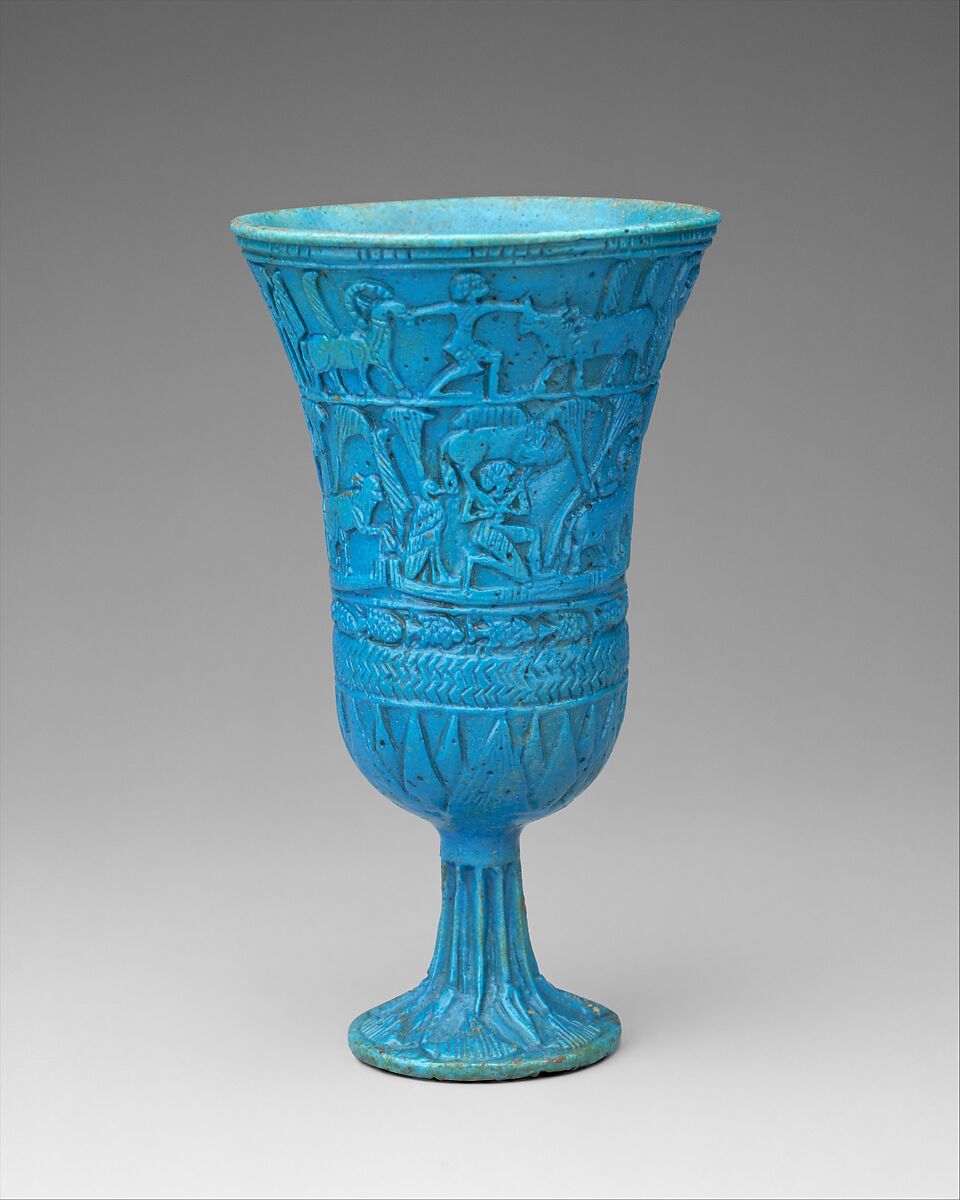 Lotiform Chalice, Faience 