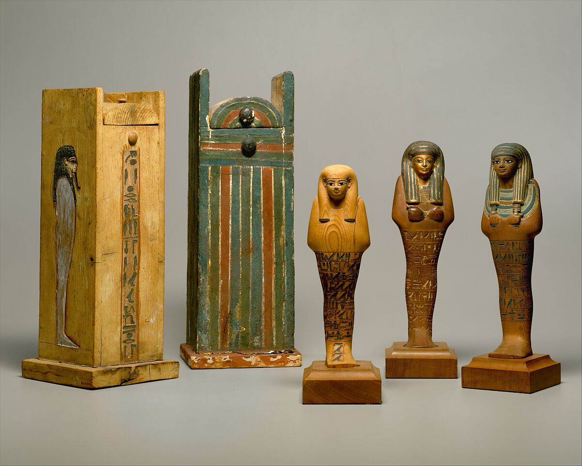 Shabti of Yuya, Cedar, ink