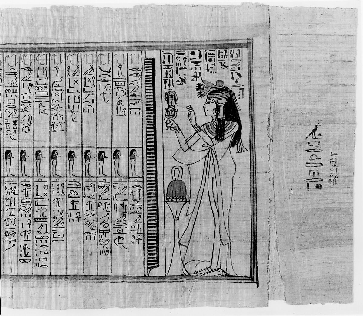 Book of the Dead for the Chantress of Amun, Nauny, Papyrus, paint