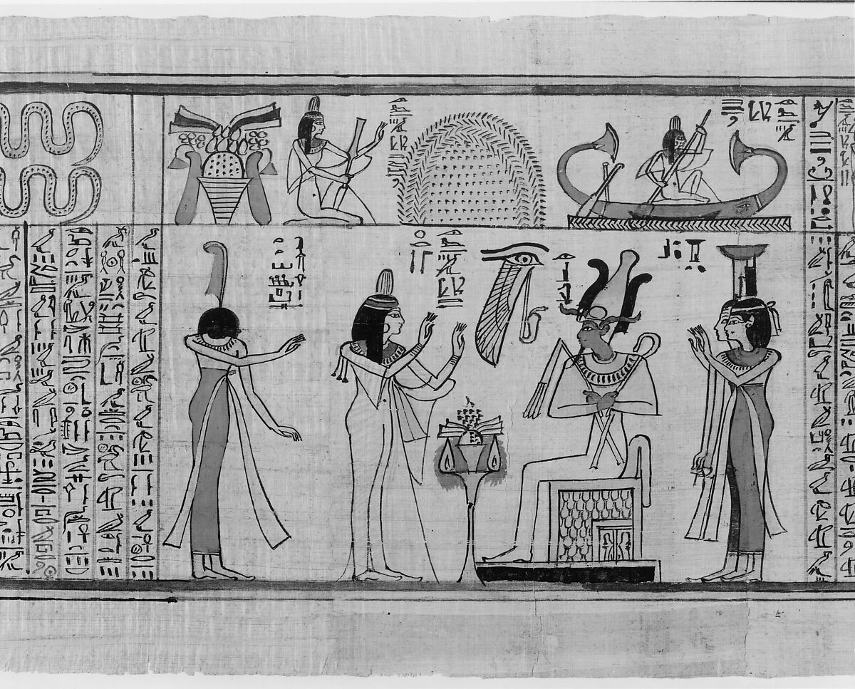Book of the Dead for the Chantress of Amun, Nauny, Papyrus, paint