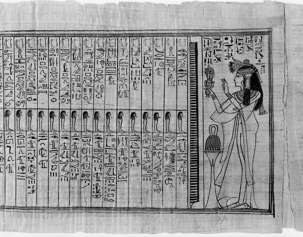 Book of the Dead for the Chantress of Amun, Nauny, Papyrus, paint