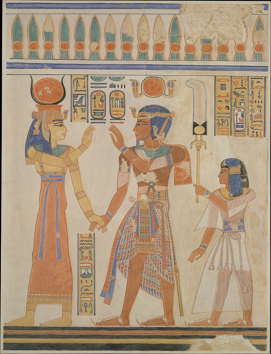 egyptian king and queen drawing