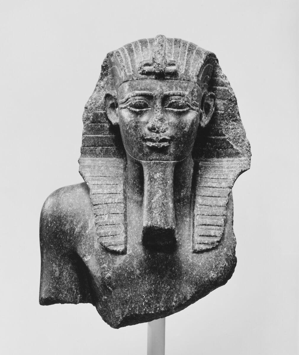 Bust from Statue of a King, Granite