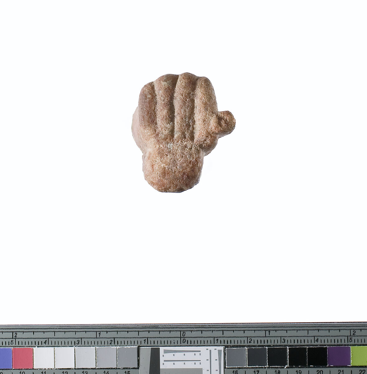Right Hand of a Statuette, quartzite