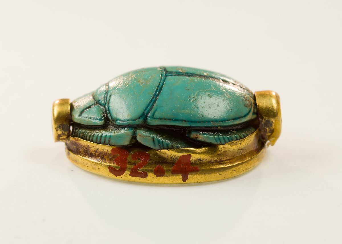 Scarab of Queen Ahmose, Faience