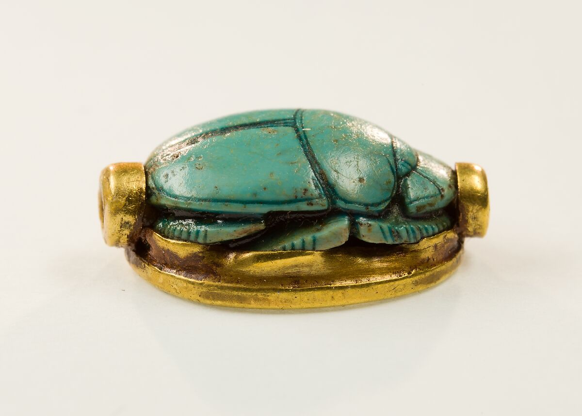 Scarab of Queen Ahmose, Faience