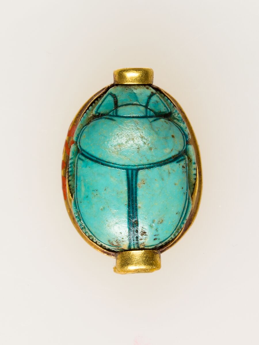 Scarab of Queen Ahmose, Faience