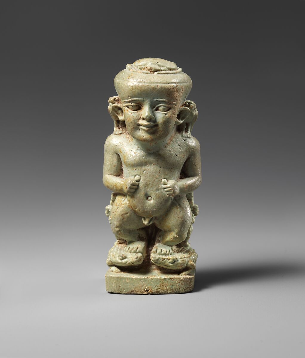 Amulet of the God Pataikos, Faience 