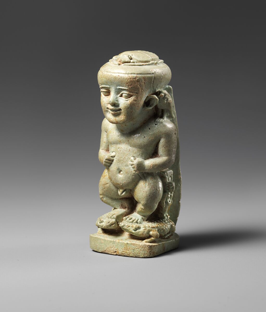Amulet of the God Pataikos, Faience