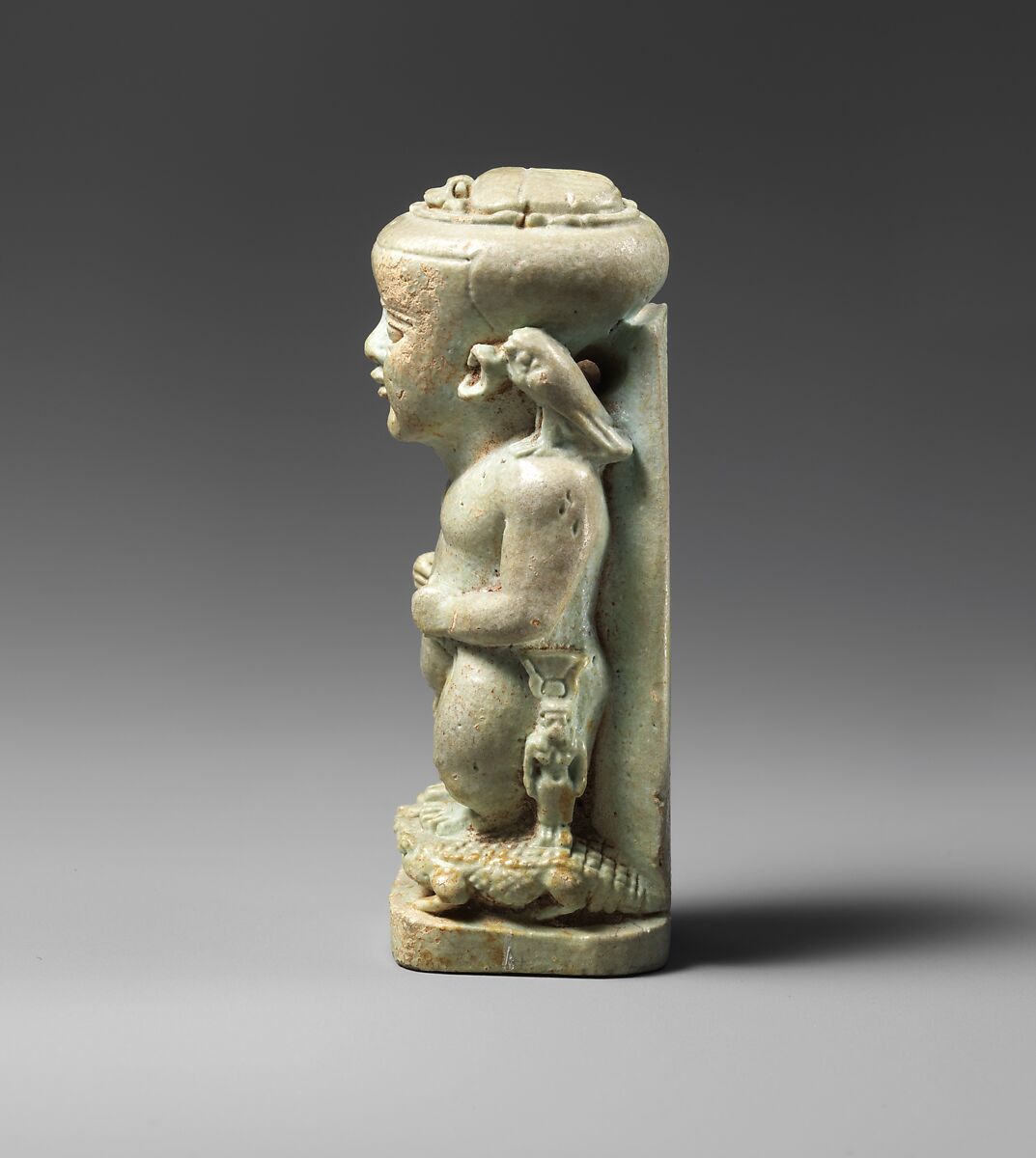 Amulet of the God Pataikos, Faience