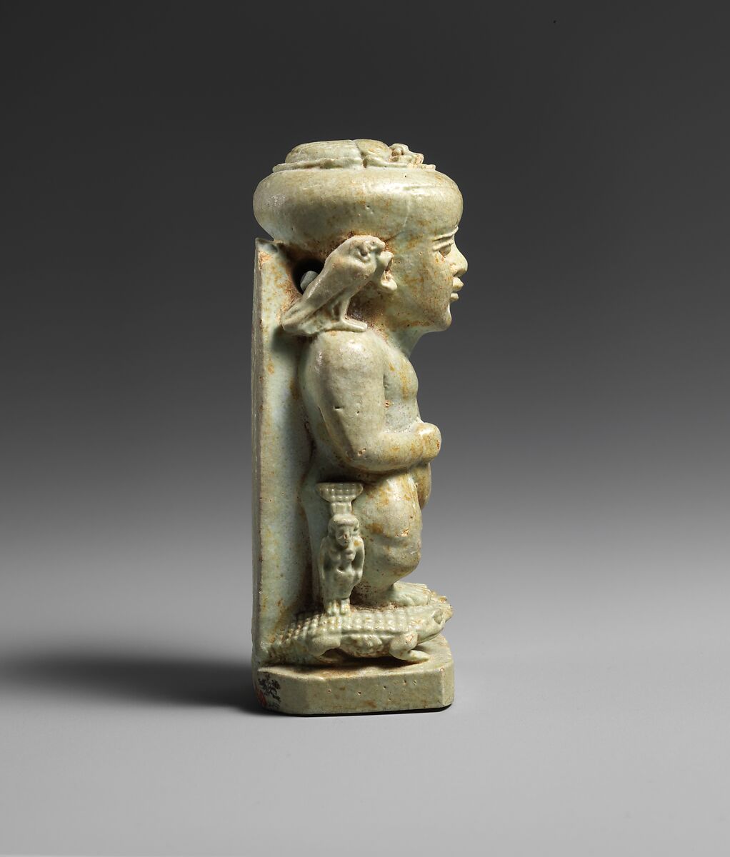 Amulet of the God Pataikos, Faience