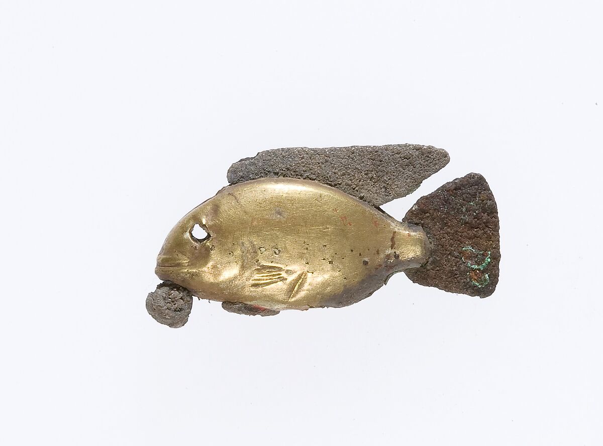 Fish Pendant, Gold
