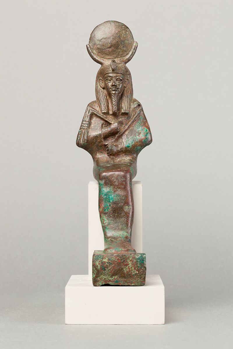 Osiris-Iah, Cupreous metal, precious metal leaf 