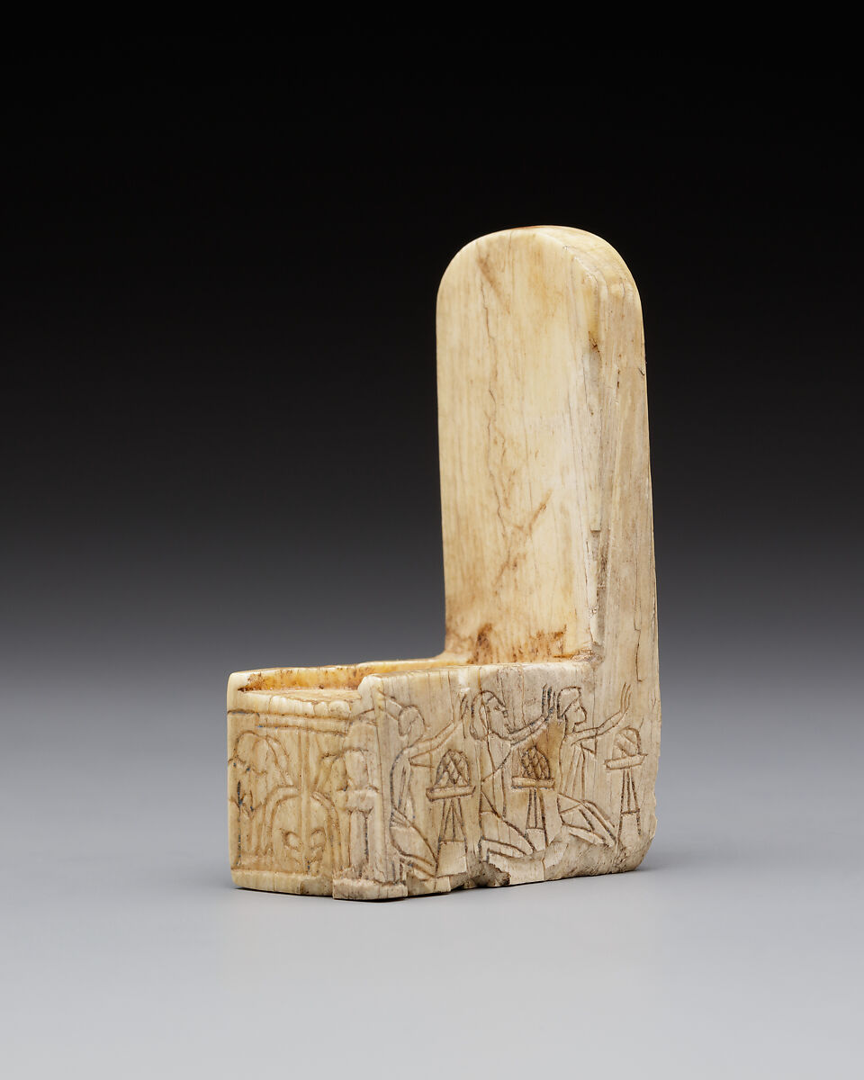 Pedestal for a Miniature Statue, Ivory