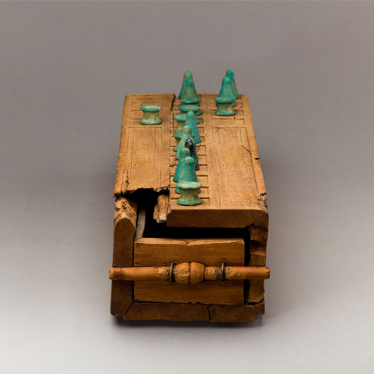 Game Box Inscribed for Taia and His Family, Wood