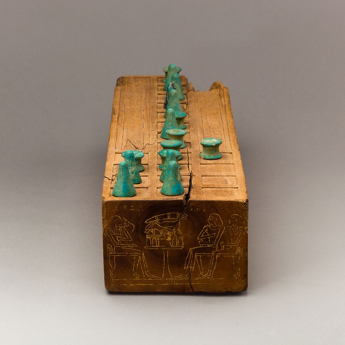 Game Box Inscribed for Taia and His Family, Wood