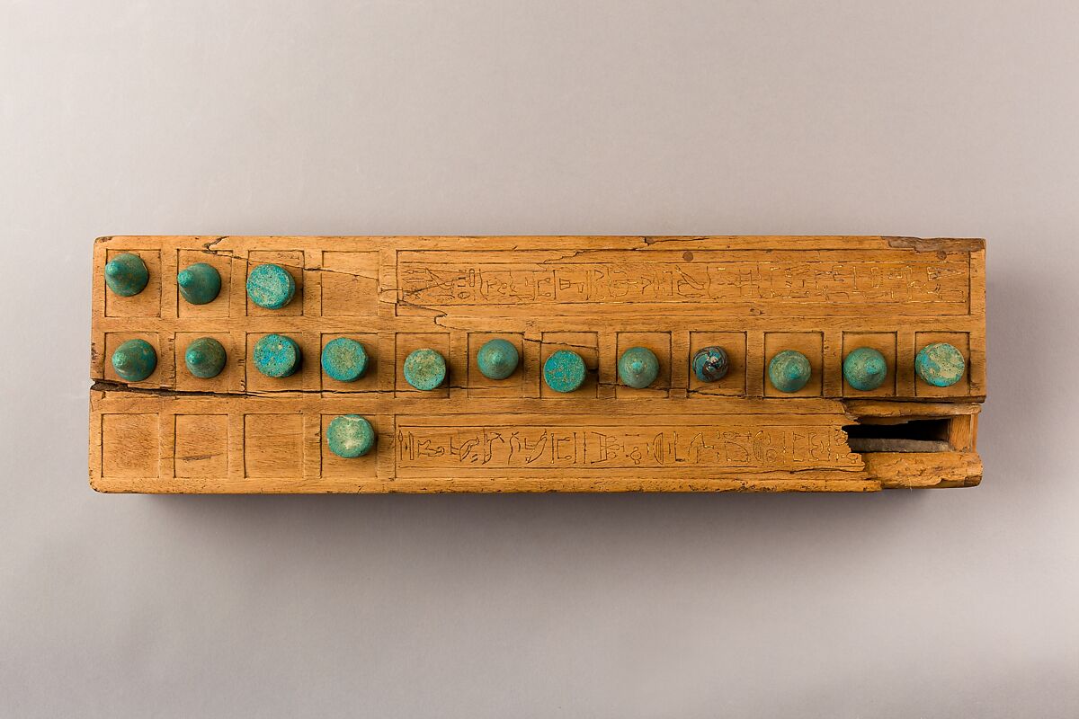 Game Box Inscribed for Taia and His Family, Wood