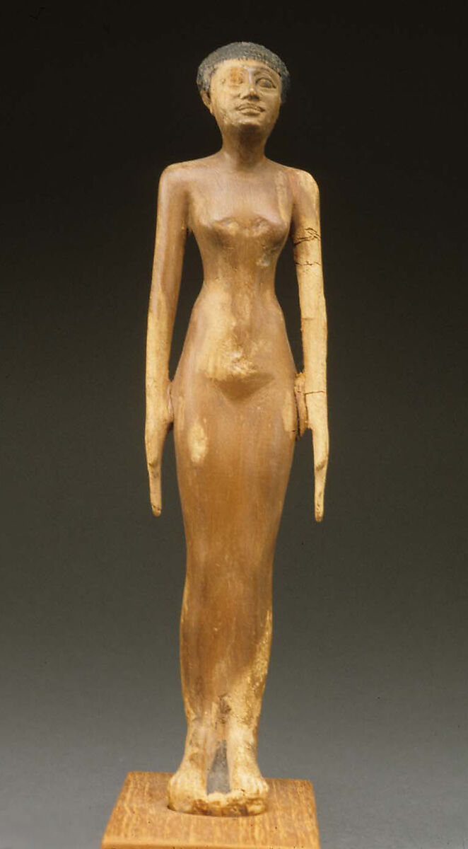 Figure of a woman, Wood, paint 