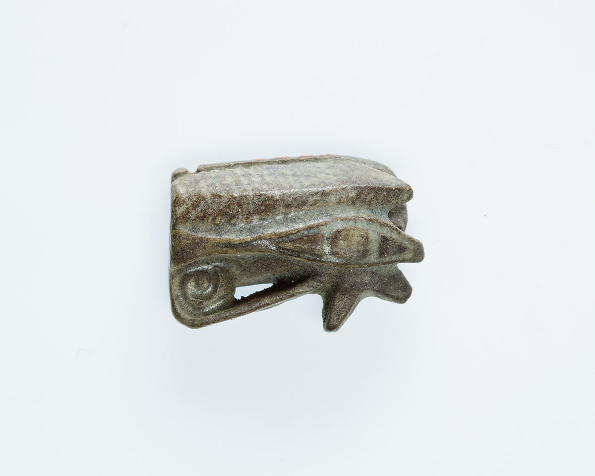 Wedjat Eye Amulet, Steatite (glazed) 