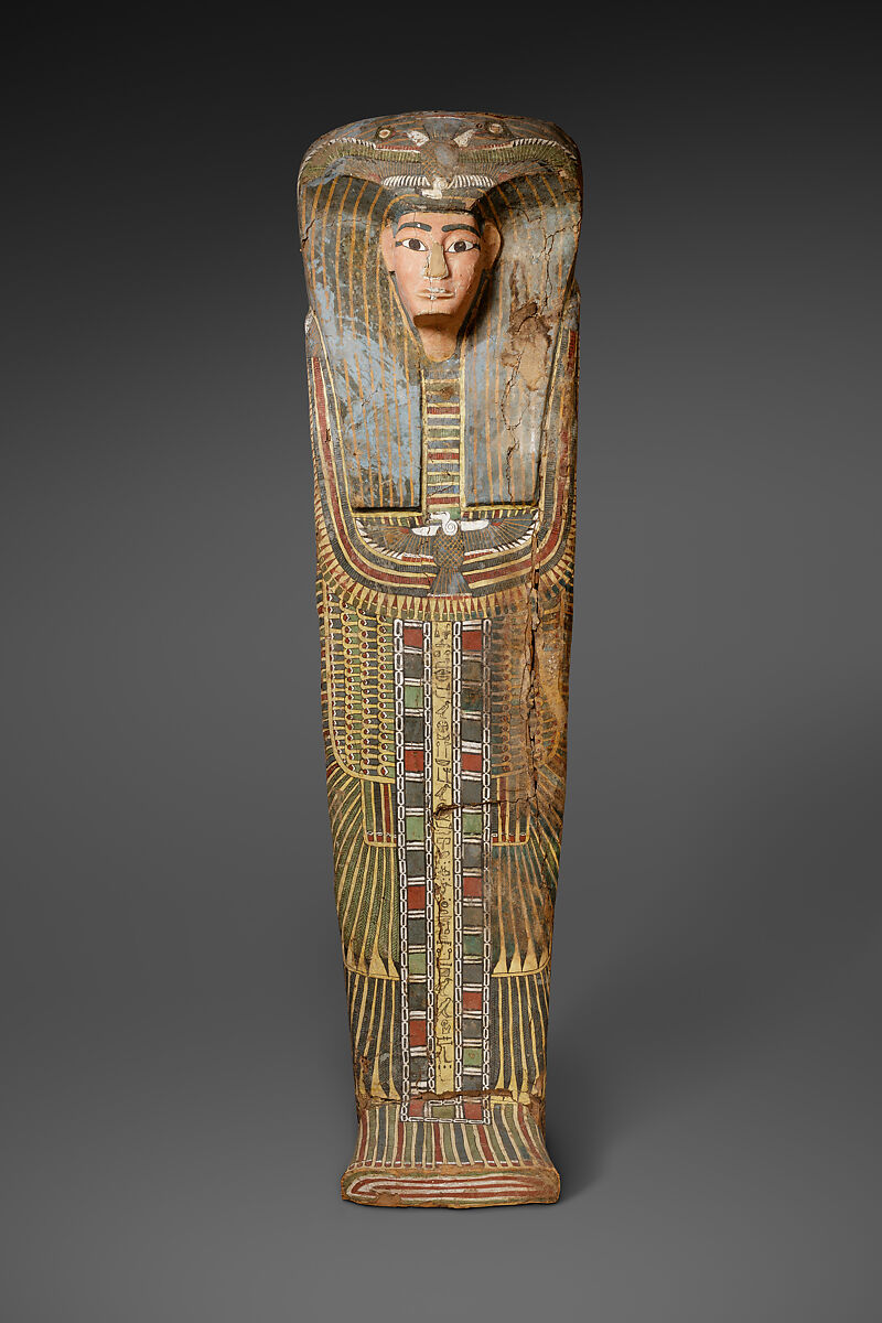 Rishi coffin of Puhorsenbu, Sycomore wood, stucco, paint 