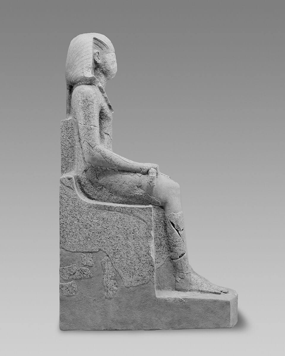 Large Seated Statue of Hatshepsut, Granite