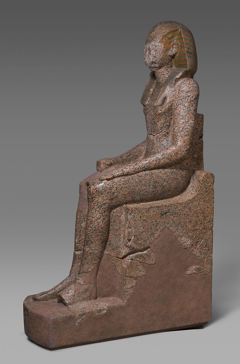 Large Seated Statue of Hatshepsut, Granite