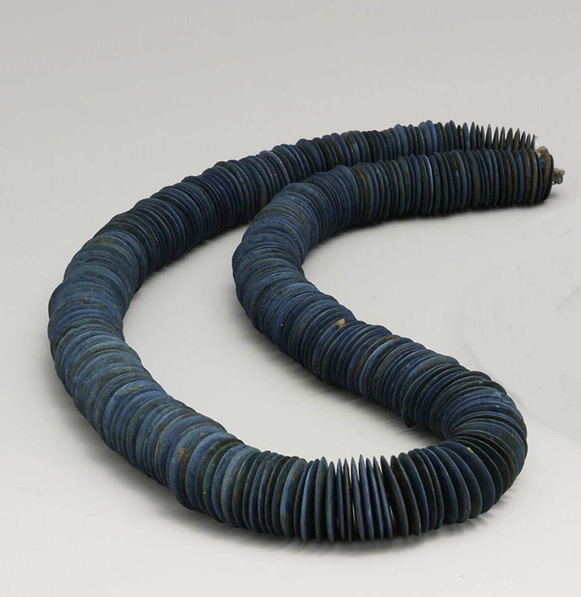 String of lentoid beads, Egyptian Blue 