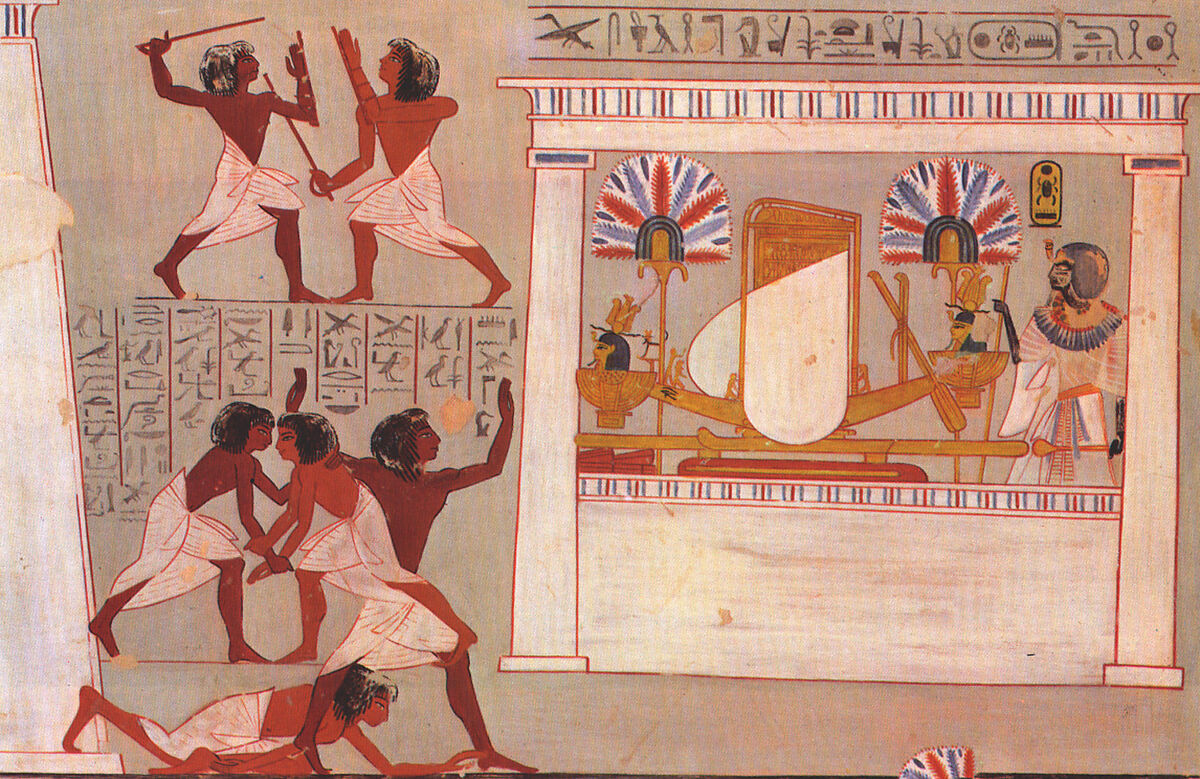 Festival Scene, Tomb of Amenmose, Charles K. Wilkinson, Tempera on paper