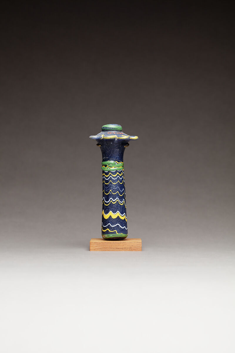 Kohl Tube in the Form of a Papyrus Column, Glass 