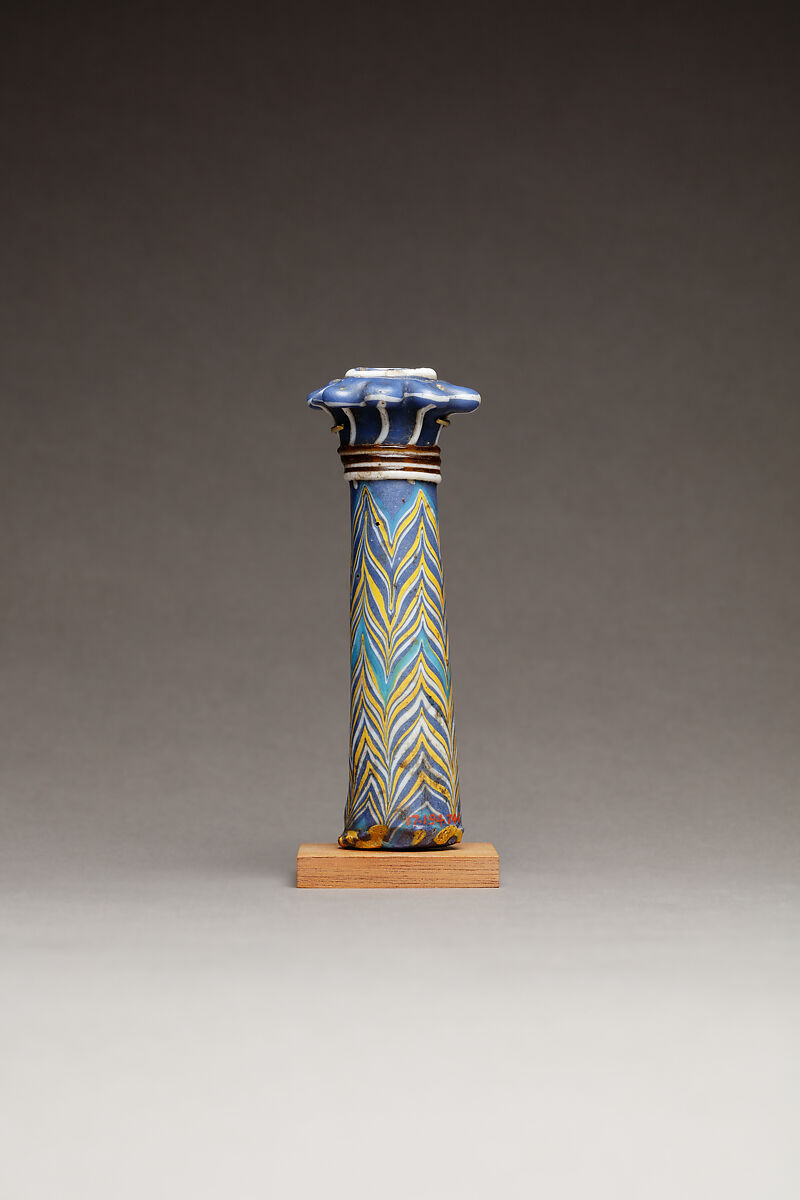 Kohl Tube in the Shape of a Papyrus Column, Glass