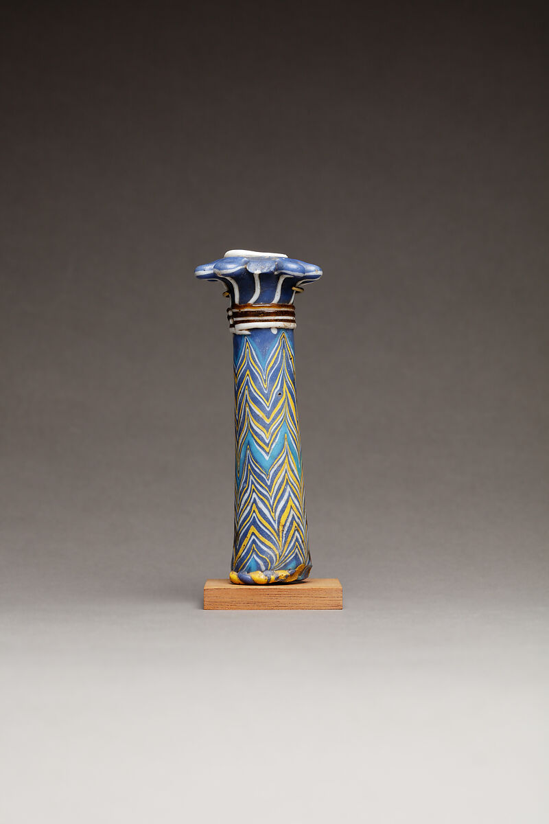 Kohl Tube in the Shape of a Papyrus Column, Glass