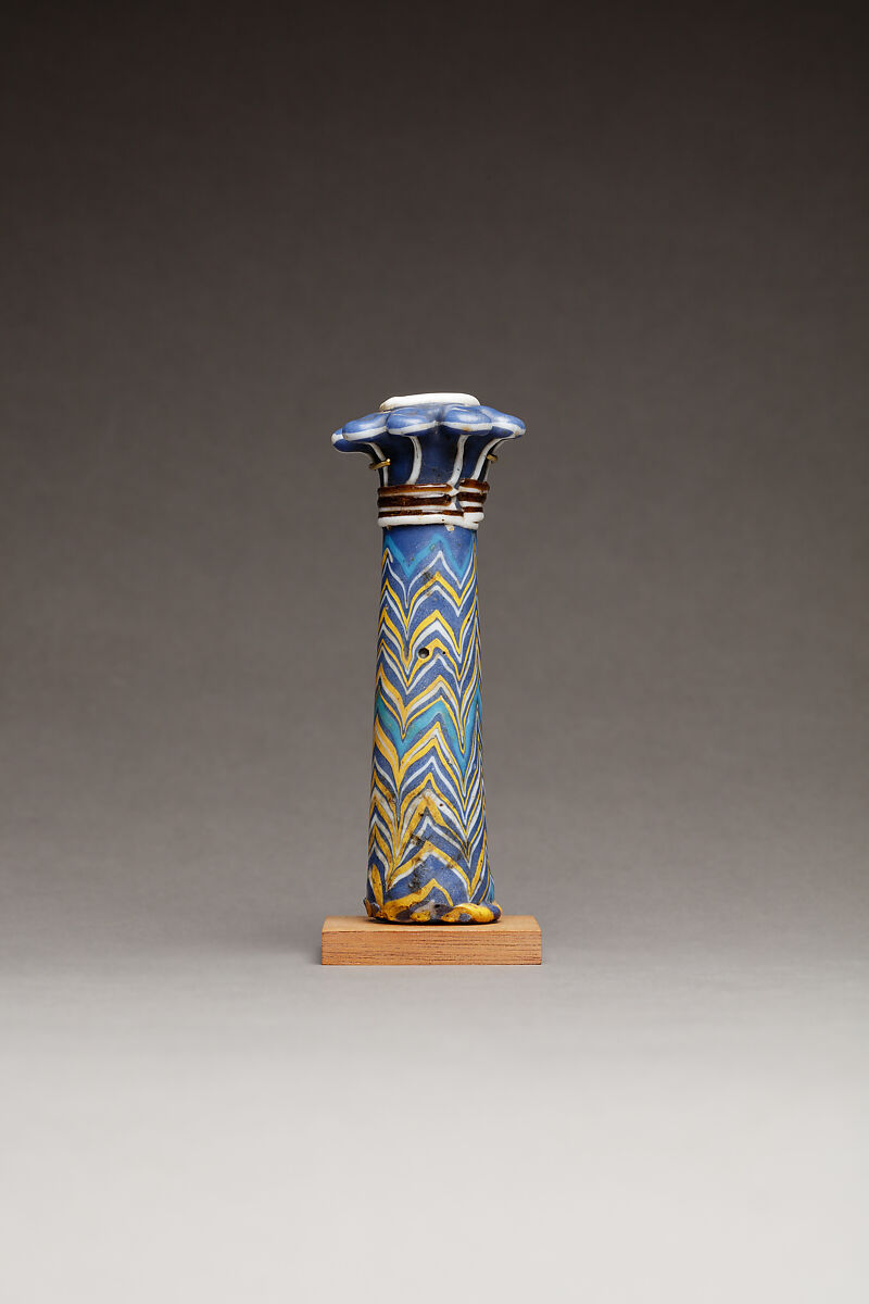 Kohl Tube in the Shape of a Papyrus Column, Glass