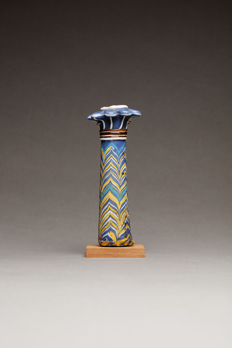 Kohl Tube in the Shape of a Papyrus Column, Glass
