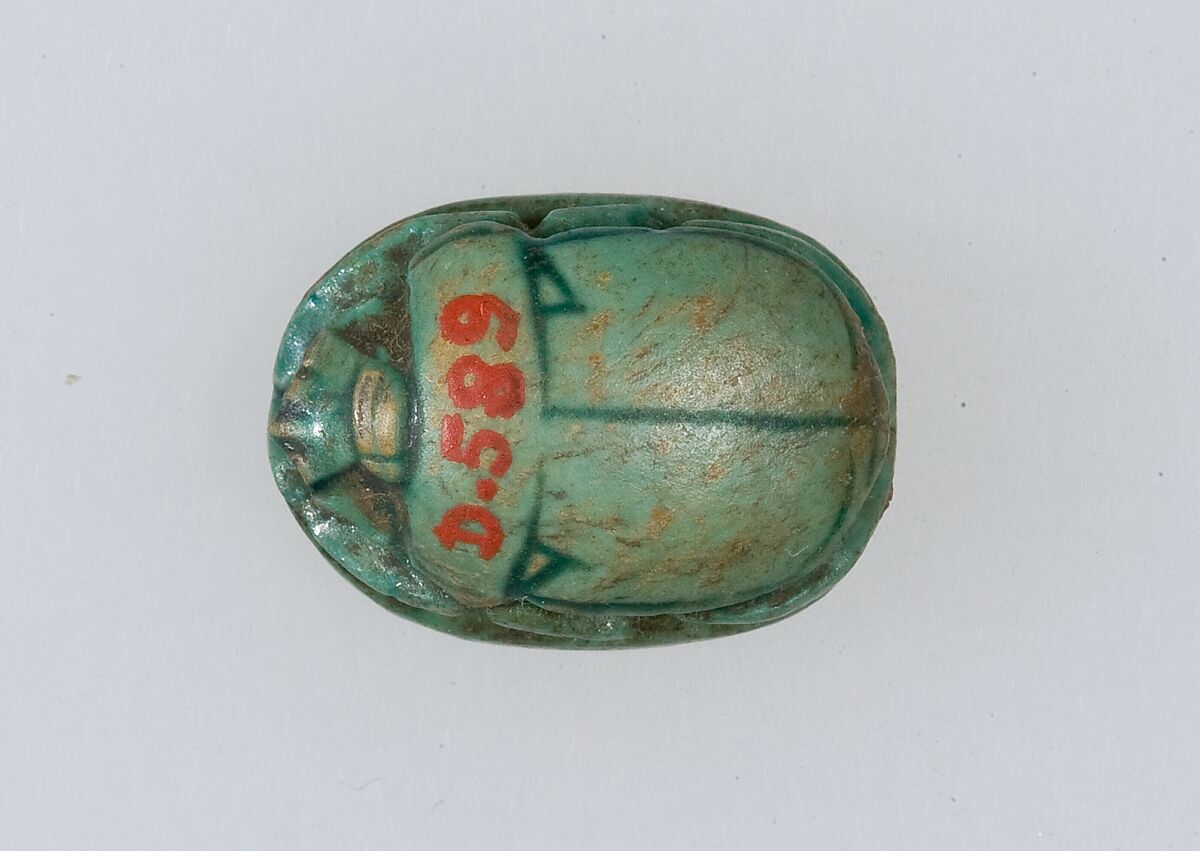Scarab with the Name of King and the Sacred Goose of Amun, Steatite