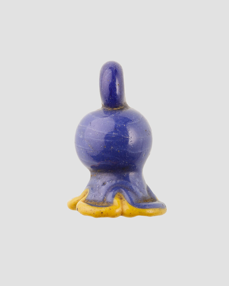 Pendant in the Shape of a Pomegranate Flower, Glass