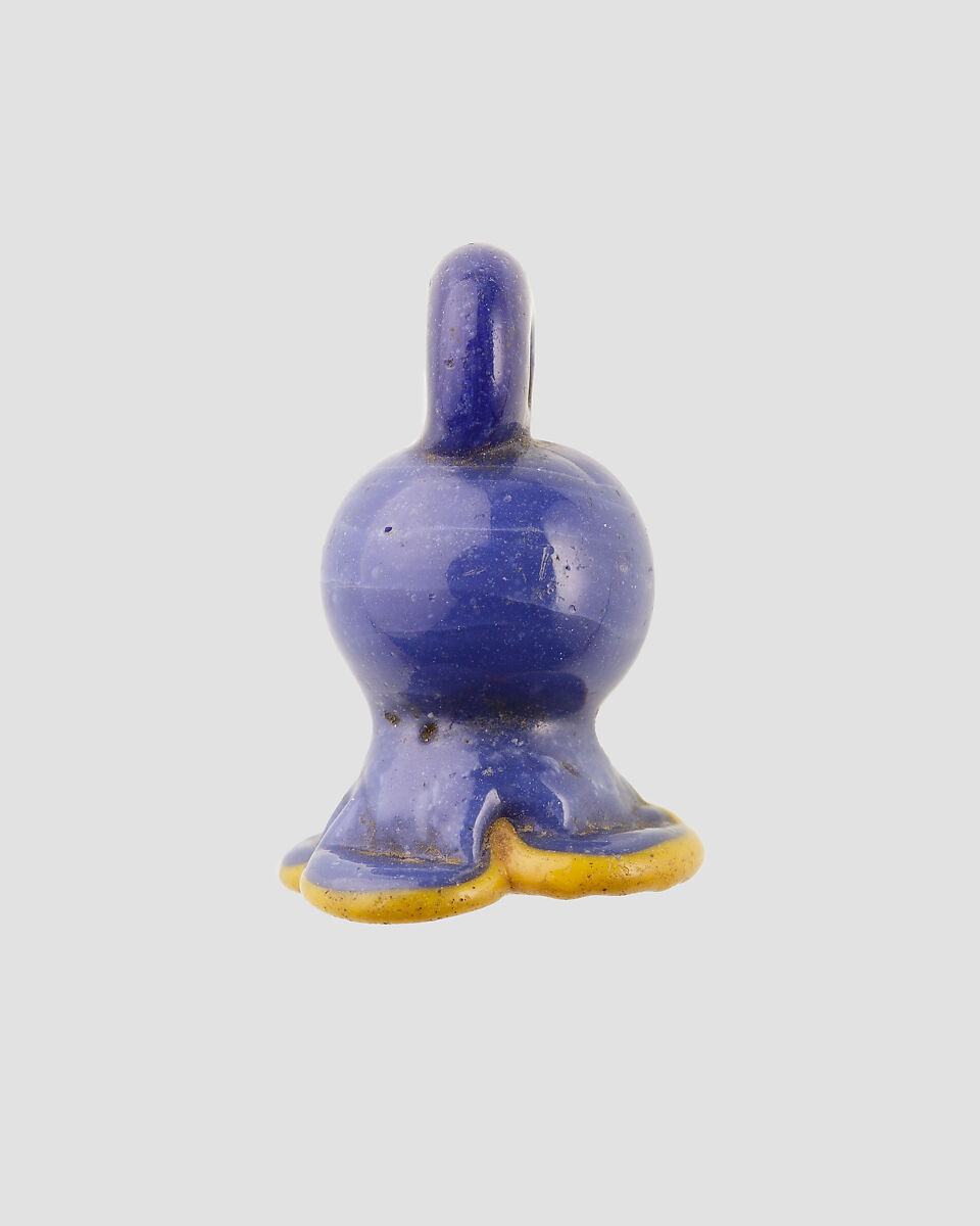 Pendant in the Shape of a Pomegranate Flower, Glass