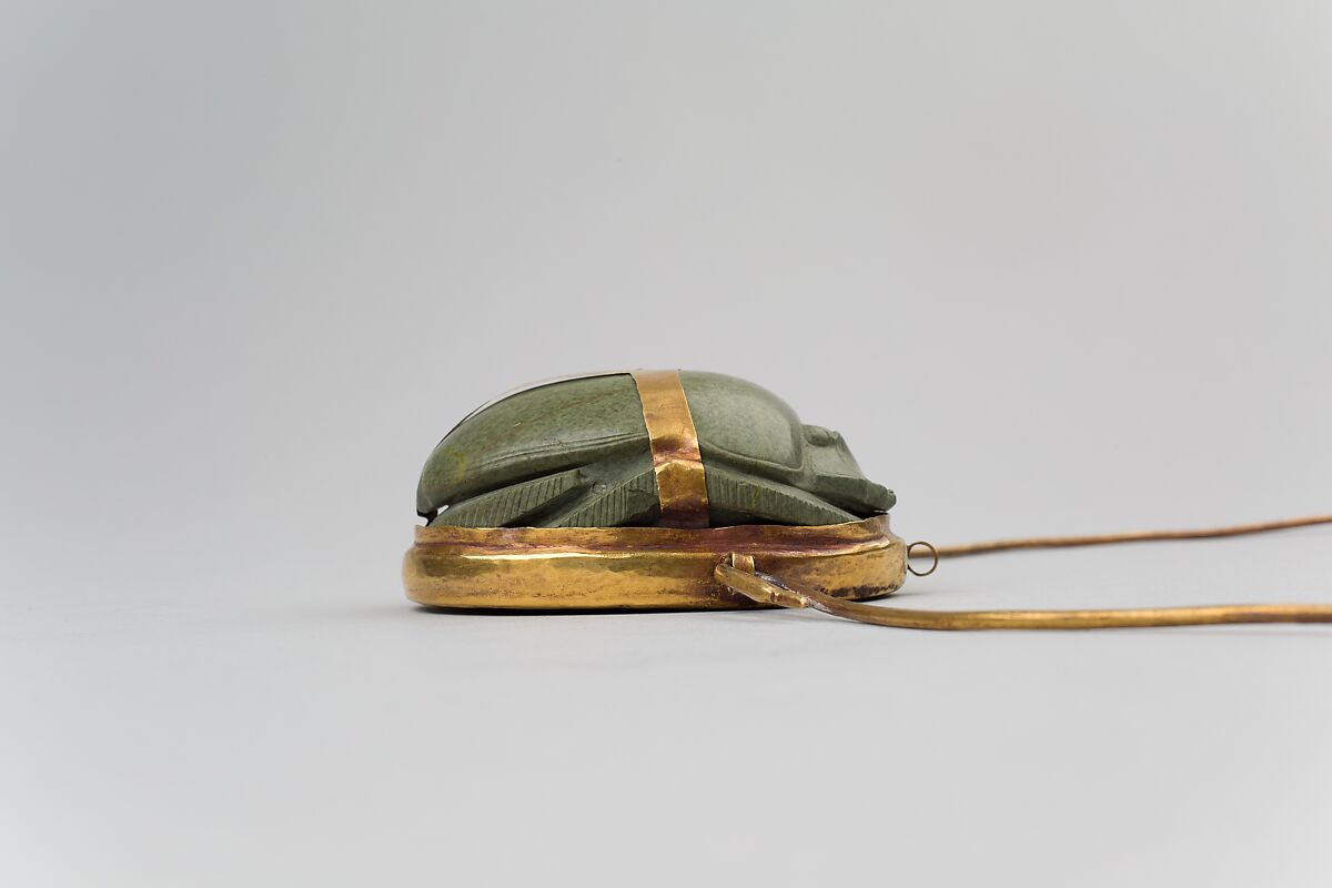Heart Scarab of Maruta, Gold, greenschist