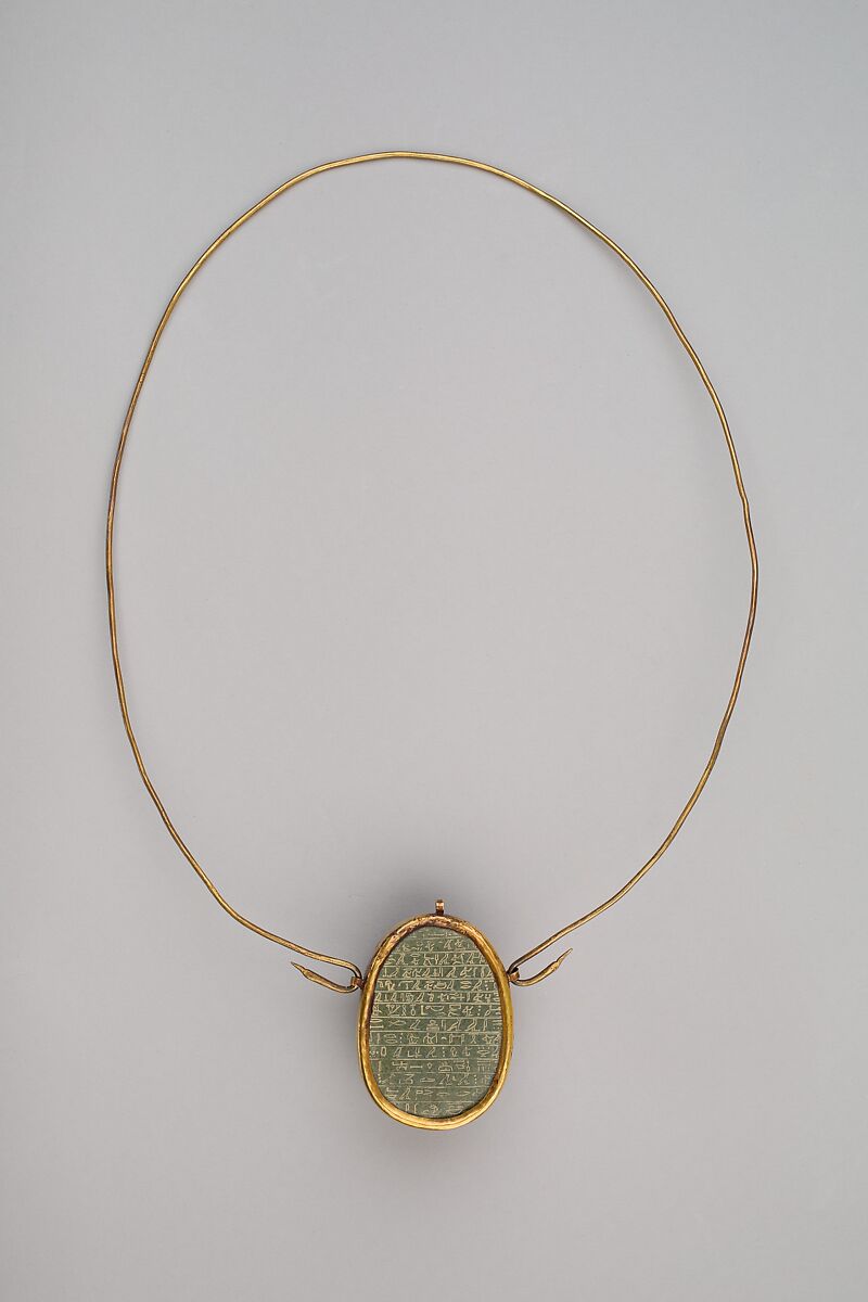 Heart Scarab of Maruta, Gold, greenschist