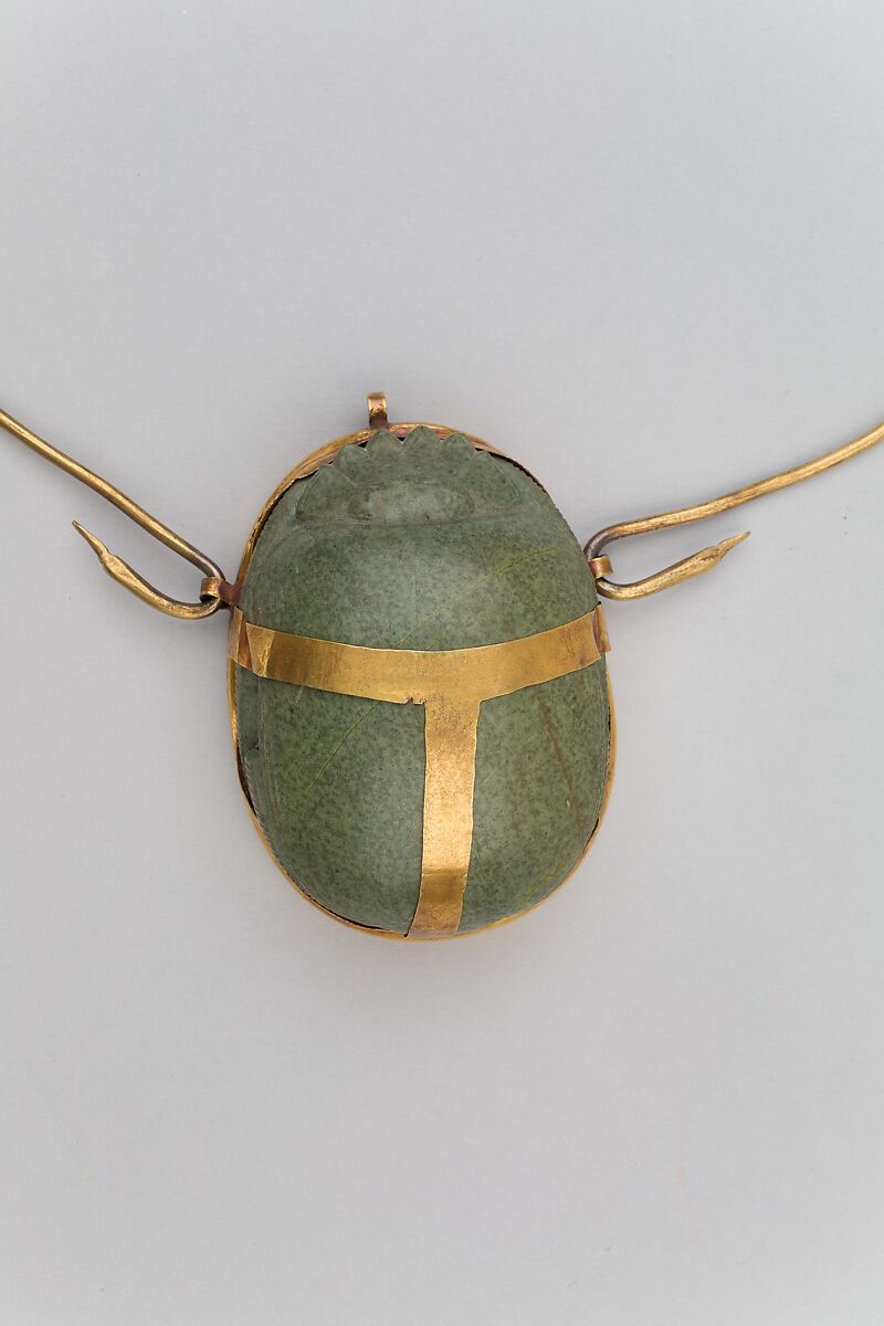 Heart Scarab of Maruta, Gold, greenschist