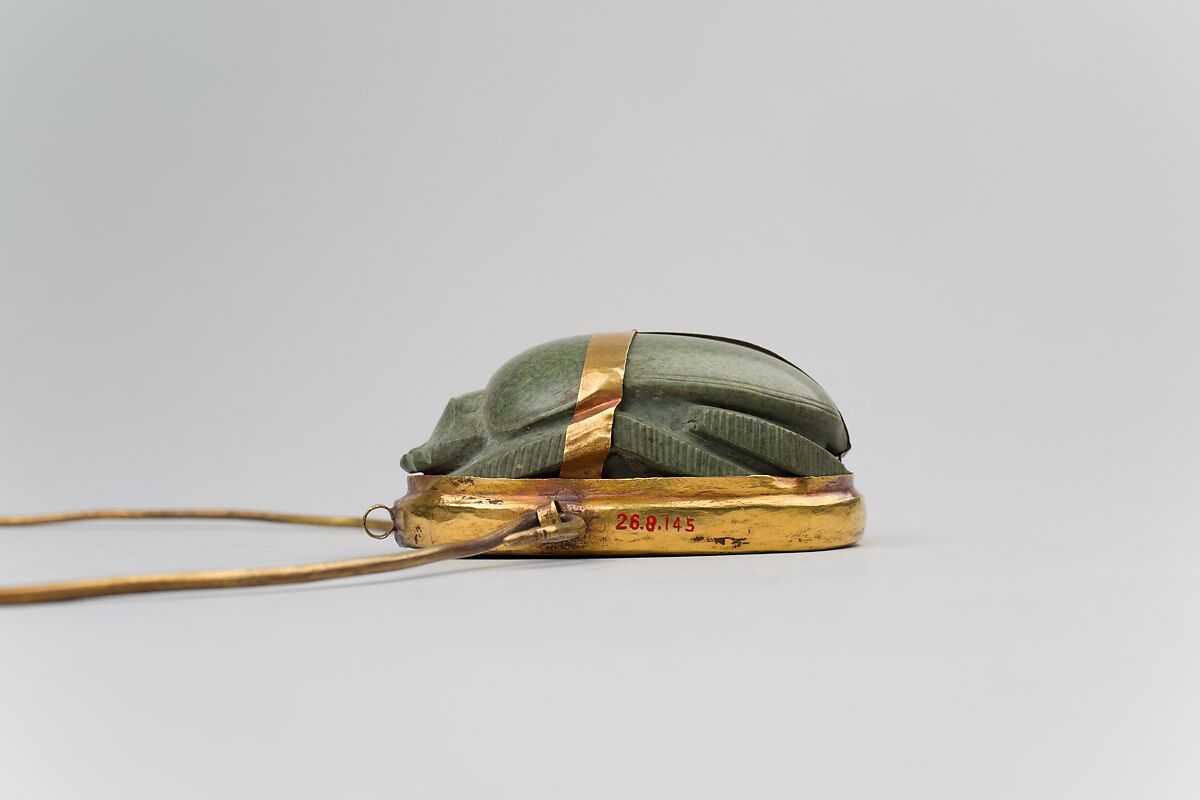Heart Scarab of Maruta, Gold, greenschist