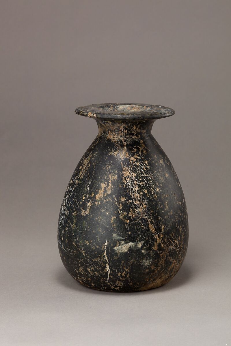 Piriform storage jar, Serpentinite