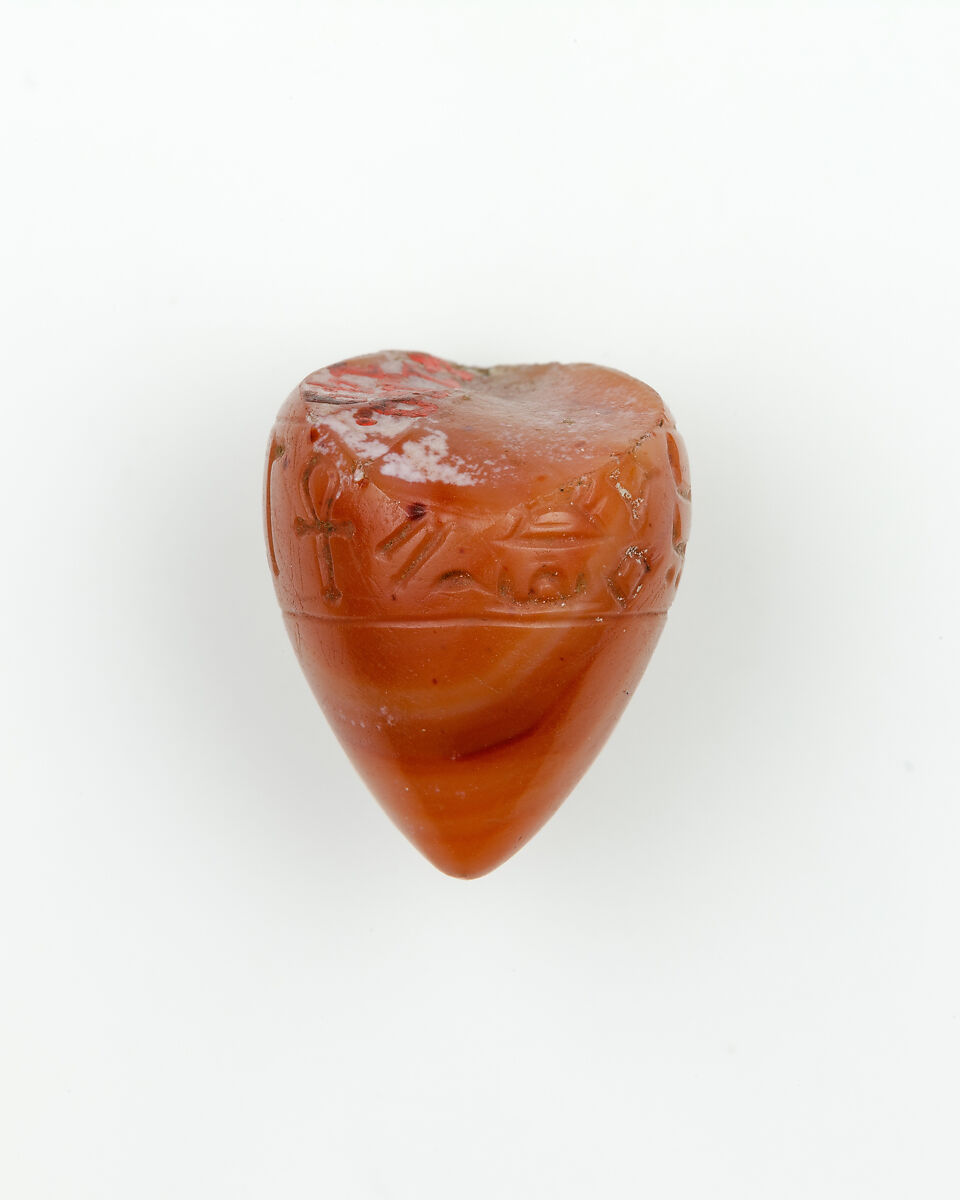 Plumb Bob with the Name of Hatshepsut, Carnelian
